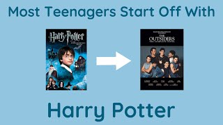 Most Teenagers Start Off With Harry Potter… Then They Discover The Outsiders #shorts