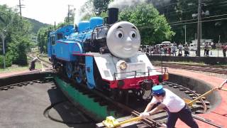 [大井川鐵道]トーマス号と転車台♪～千頭駅にて～
