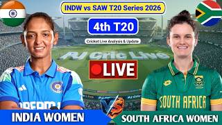 South Africa Women Vs India Women 4th T20 Match | Live Score Analysis & Discussion | INDW vs SAW