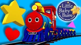 Train Song Shapes | Nursery Rhymes for Babies by LittleBabyBum - ABCs and 123s