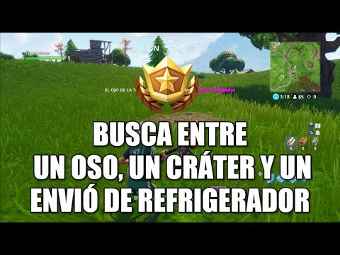 Vídeo: Fortnite: Explicación De La Ubicación Del Envío Del Oso, El Cráter Y El Refrigerador