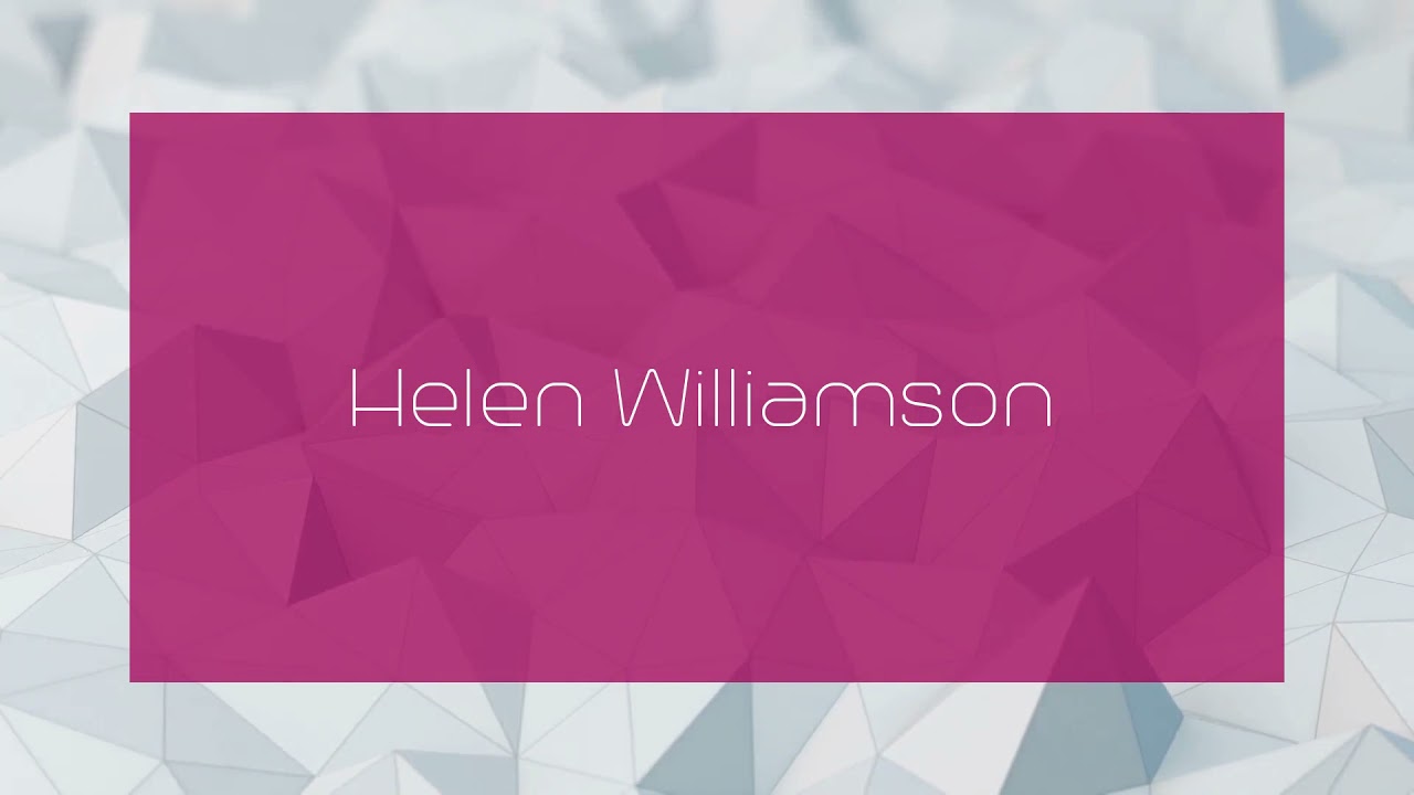 Helen Williamson - appearance