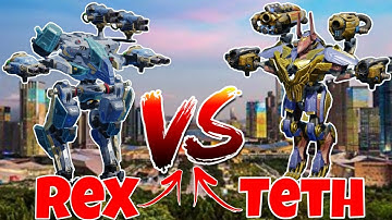🔥New Rex Vs Teth Comparison! - New Robot Rex - war robots test server - ArpitWR