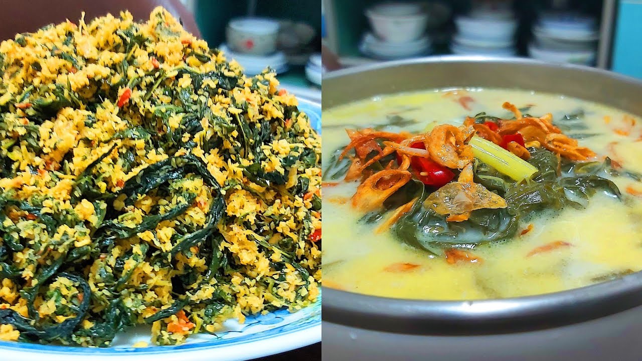 MASAK ALA KAMPUNG⁉️ 2 RESEP MENU AKHIR BULAN OLAHAN MASAKAN DAUN SINGKONG
