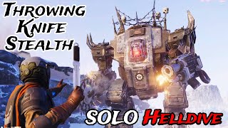 Helldivers 2 - Throwing Knife Crossbow Stealth (Solo Helldive, Full Clear)