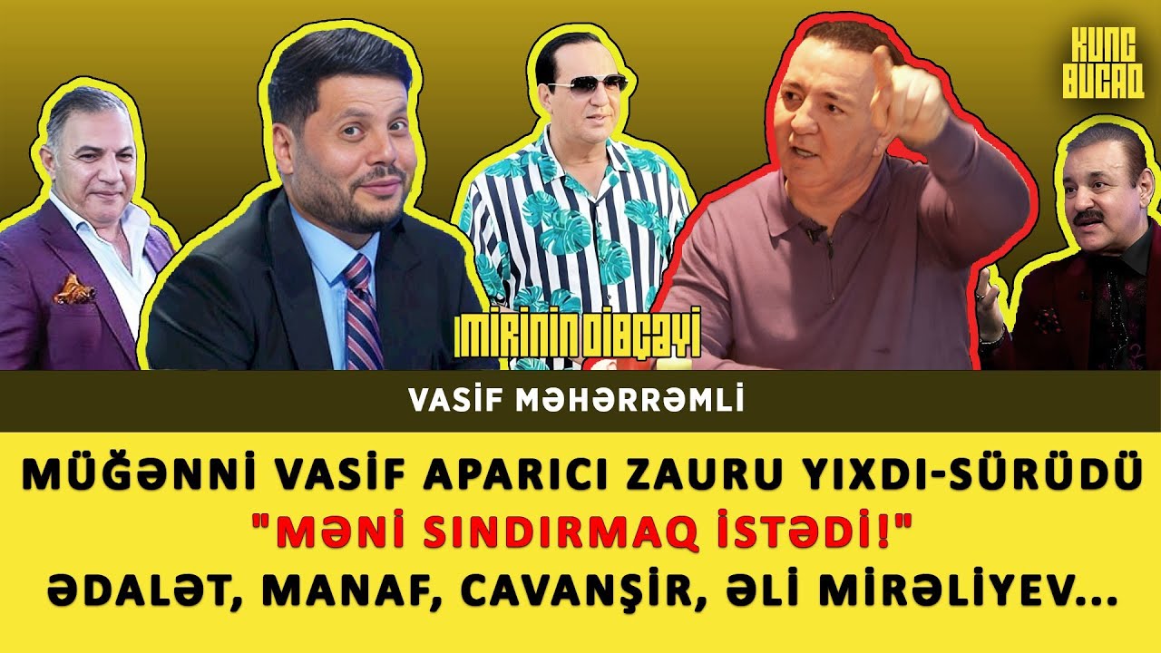 Müğənni Vasif Aparıcı Zaura elə sözlər dedi ki: İstədi, məni sındırsın I VİDEOSUNU ÇƏKİB...