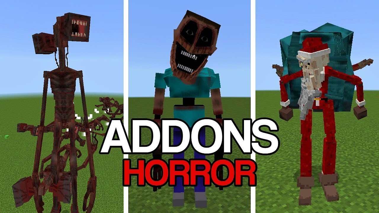 ADDONS DE HORROR PARA MINECRAFT PE/BEDROCK 1.21