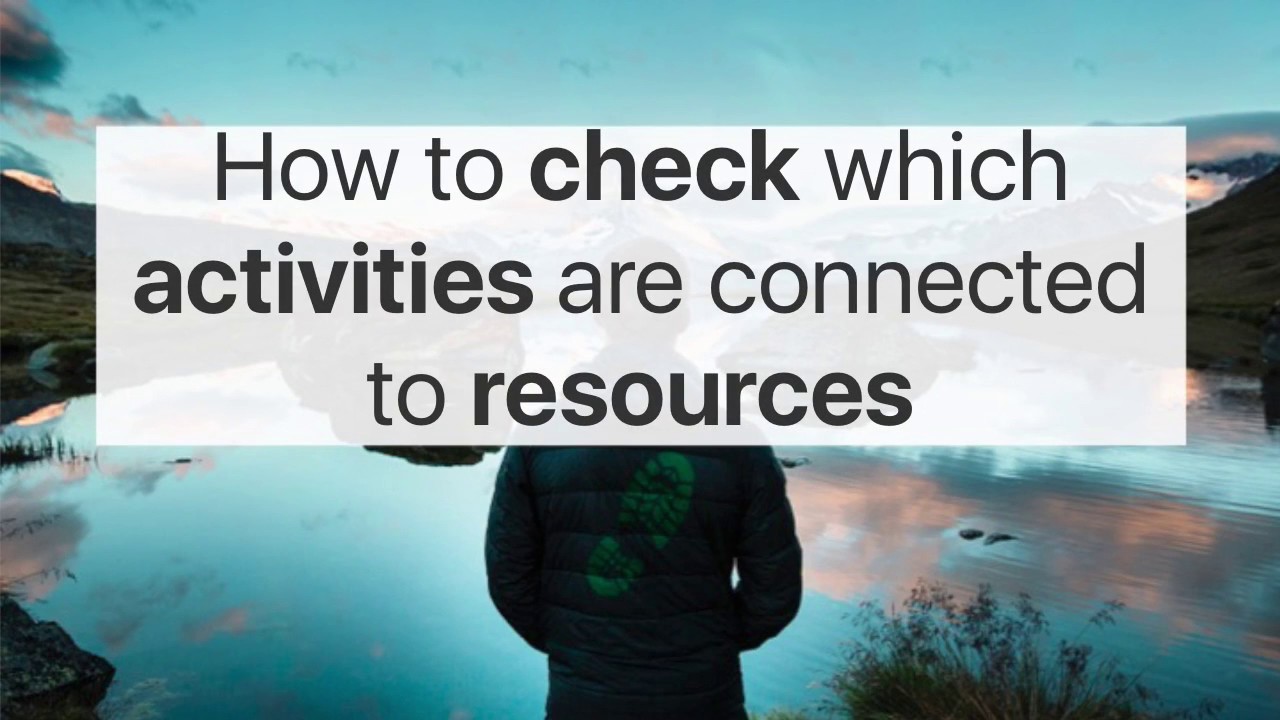 TrekkSoft | How to check which activities your resources are connected to