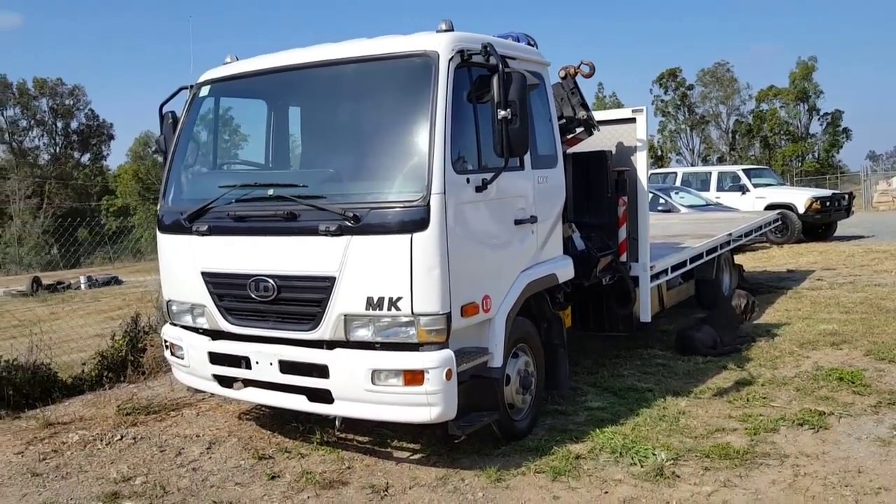  SOLD 2008 Nissan  UD  MK6 Turbo Diesel Crane Truck  review 