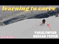 Learning how to carve with paralympian morgan perrin at whistler   onecutmedia