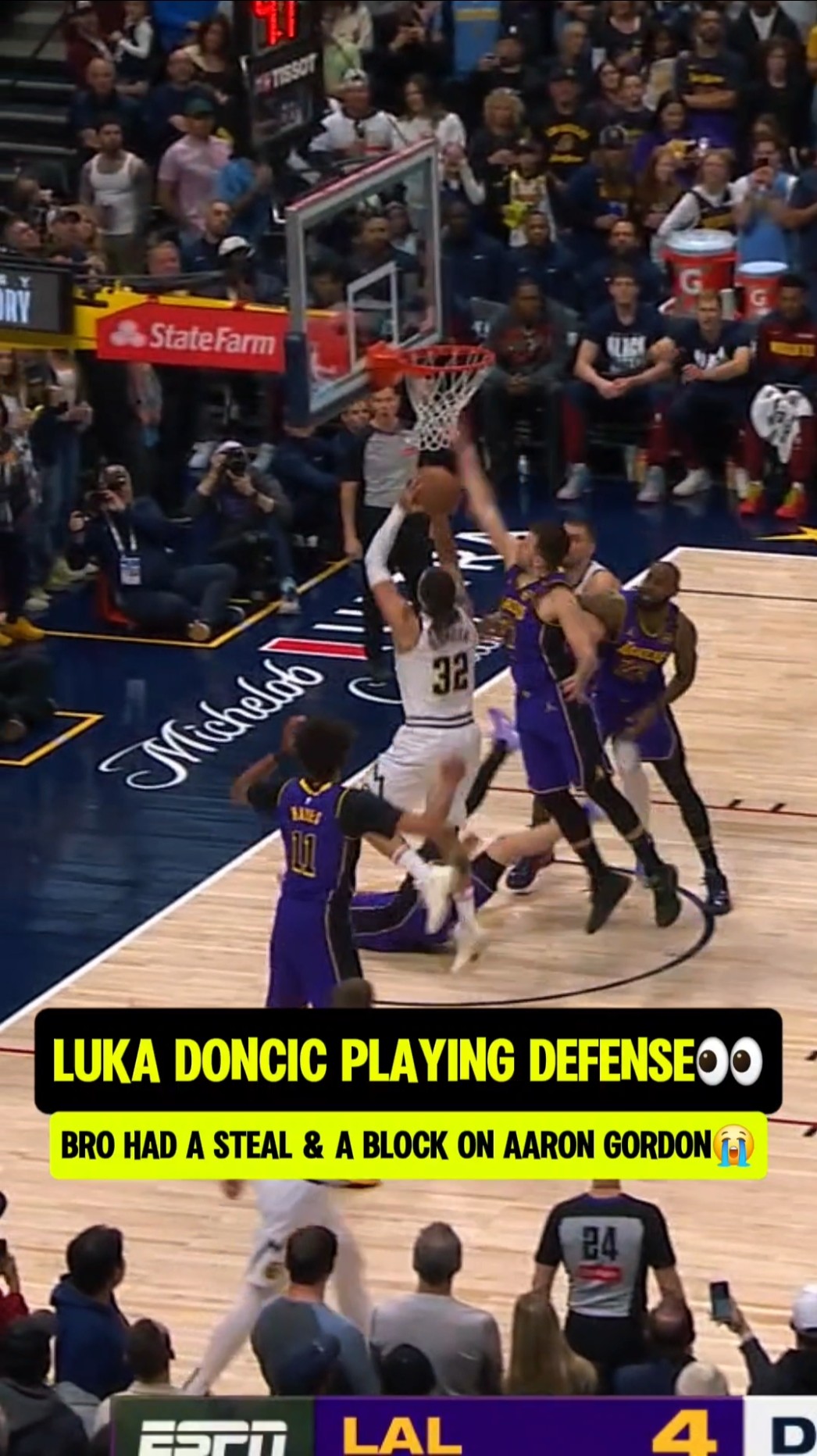 They said Luka can't play Defense?