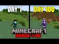 I Survived 100 Days In Minecraft Hardcore!!