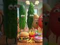 #trendingHungaryForFood #AnimatedVegetables #RunningForFood #Tomato #Potato #Bitterguard #trending 🍲