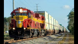 ROUND 2: FEC 210 highballs towards Bowden Yard w/ SD40-2 716 leading!