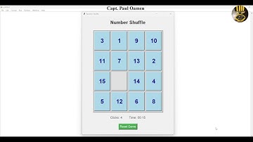 Build a Number Shuffle Puzzle Game in Python with Tkinter - Part 1 of 2