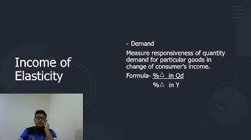 PRESENTATION ECO1013 ELASTICITY