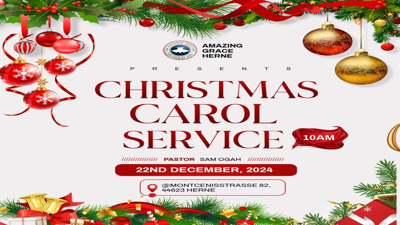 Christmas Service Program Rccg Christmas Carol Service | RCCG Amazing Grace Livestream | Sunday 22nd ...