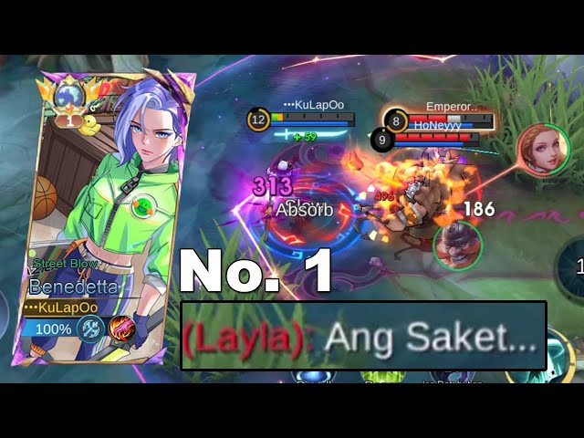 Benedetta No Mercy  Layla  Cried | Mobile Legends class=