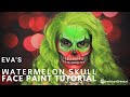 Watermelon Skull Face Paint Tutorial | SchminkenGrime.nl