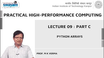 Lecture 09 : Part C: Python Arrays