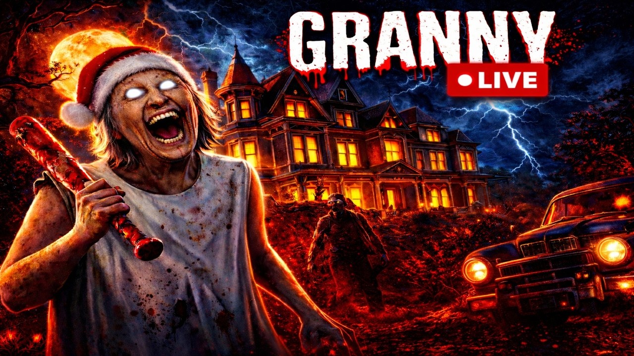 🥶 Granny Live 😱|🟥 Horror Christmas Gamepaly🟥| ⚡STROM GAMERS⚡ #Granny #GrannyLive #horrorgame