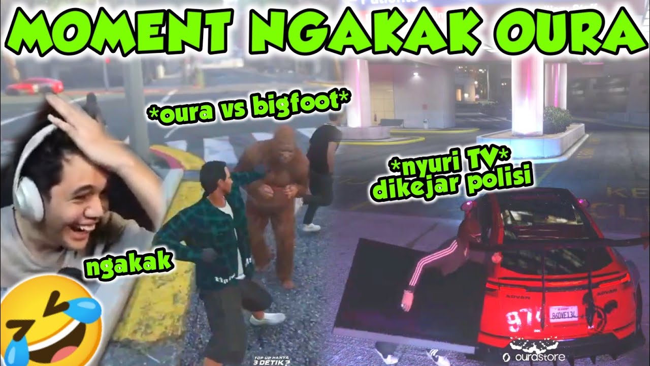 MOMENT NGAKAK OURA DI GTA V ROLEPLAY 🤣🤣 