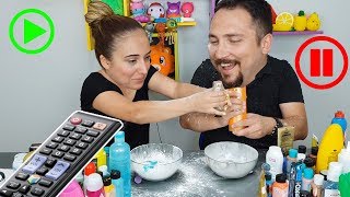 Pause Slime Challenge Pause Slaym Çöplük Slime Challenge Vak Vak TV