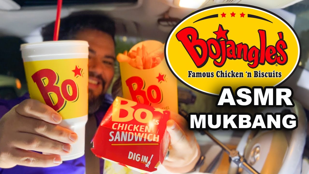 ASMR Eating Bojangles for Lunch  (Lowkey Mukbang)