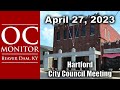 4-27-23 Hartford City Council Meeting