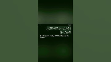 آية من سورة التوبة #قران_كريم #quran