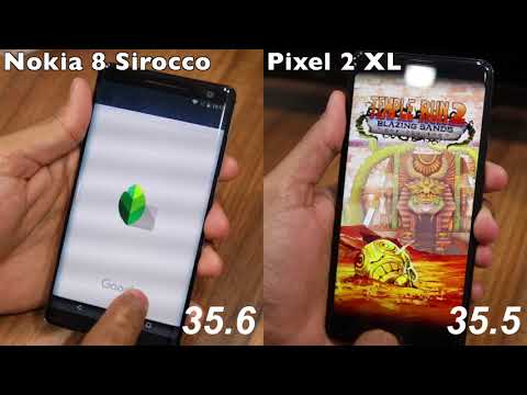 Nokia 8 Sirocco vs Google Pixel 2 XL Speed Test, Multitasking, and NAND Storage Comparison