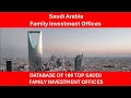 The Ultimate Saudi Family Investment Office Database – 100 Firms, 280 Key Decision-Makers.