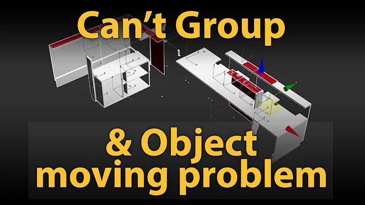 Can't Group & Object moving problem in 3dsMax | How to fix it?
