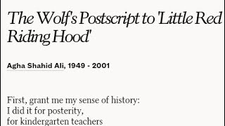 The Wolf's postscript to little red Riding Hood in Hindi/urdu