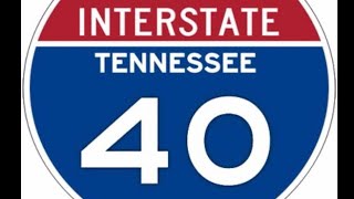 Tennessee  I-40 East  - Driving through The Gorge - Great Smoky Mountains