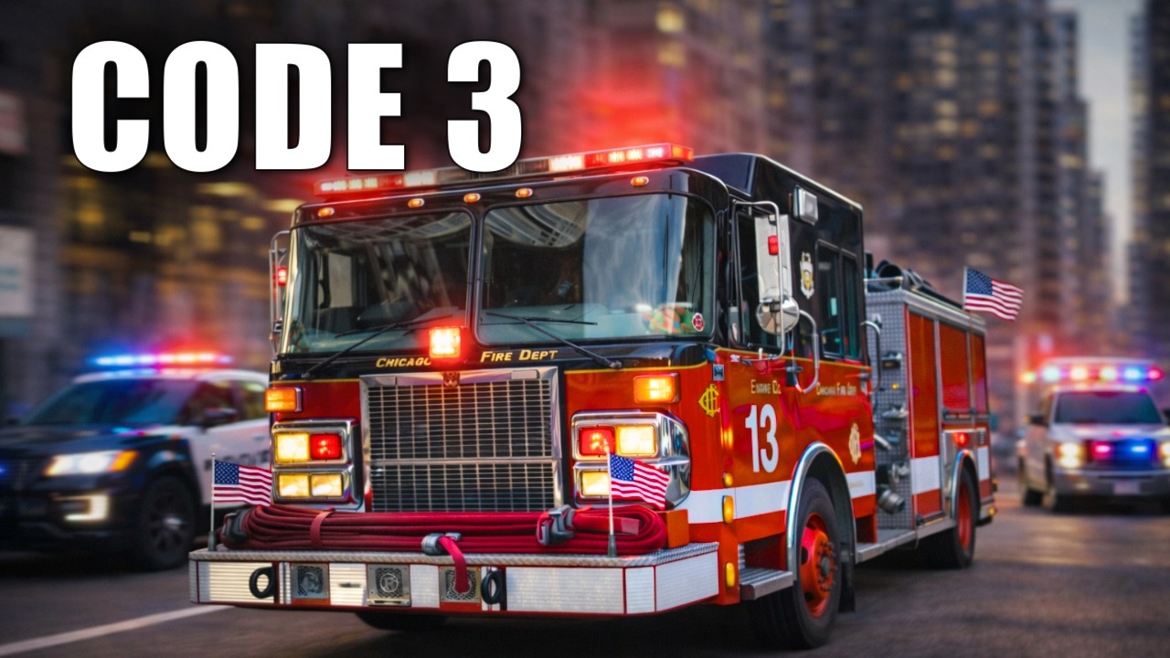 CODE 3! Emergency Vehicles Responding Across North America - YouTube