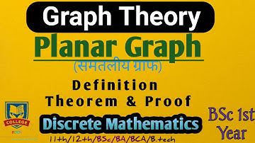 Planar Graph (Graph Theory) Discrete Mathematics || BSc 1 st year/BA/BCA/B.TECH/11th/12th/UGC NET