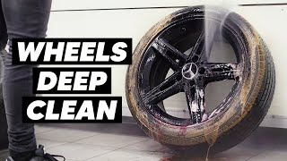 Deep Cleaning Dirty Wheels & Tires  Wheels Off Detail