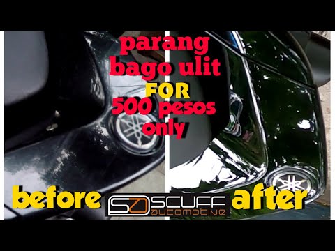 how to polish motorcycle detailing to look brand new | hairline scratches removal |