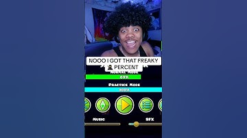 NOOO I GOT THAT “FREAKY 🥷 PERCENT” #juxtwo #geometrydash #gdupdate