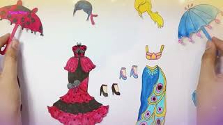 DIY Paper Dolls Dress Up Handmade Papercraft