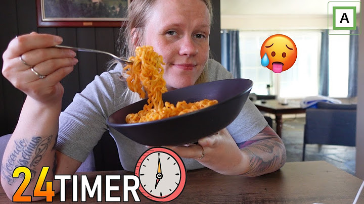 SPISER BARE CREAMY CHEESY SAMYANG NUDLER I 24 TIMER!