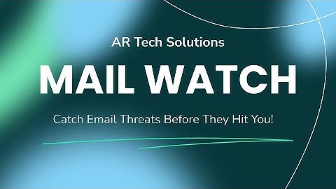 MailWatch – AI-Powered Email Threat Detection & Inbox Security System