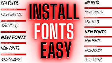 How to INSTALL FONTS For you to use in obs studio and other applications  (FAST and EASY)