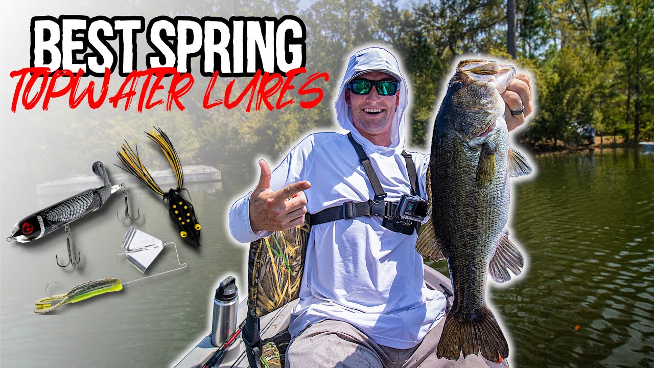 THE BEST TOPWATER LURES FOR BASS (Spring Bass Fishing) 