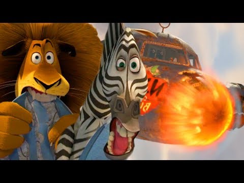 DreamWorks Madagascar em Português | Melhor Cena Aérea | A Grande Escapada | Desenhos Animados