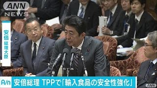 TPPで“食の安全”懸念に、安倍総理「監視を強化」(16/10/18)
