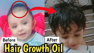 Baby Hair Growth Oil To Grow New Hairs And Make Babies Hair Thicker,  & Faster Growth