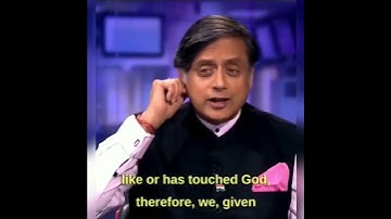 Dr Shashi Tharoor explains Hinduism