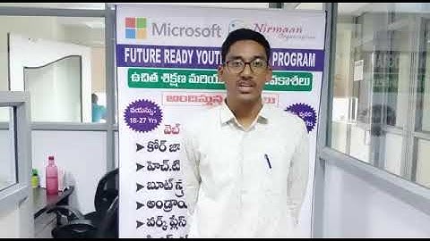 #Beneficiarytalk: Balaji, a beneficiary from Nirmaaan Future Ready Youth Skilling Center, KPHB, Hyd